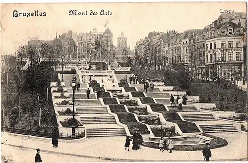 alte Ansichtskarte Belgien gel. 1913