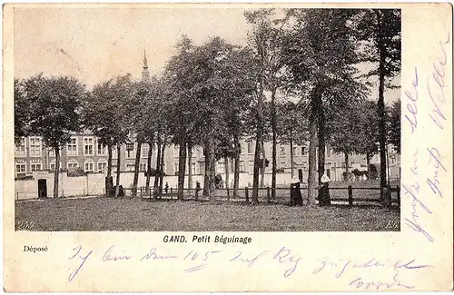 alte Ansichtskarte Belgien gel. 191?