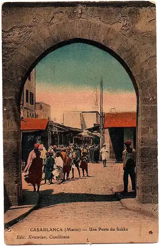 	alte Ansichtskarte MaroKko ungel. um 1920