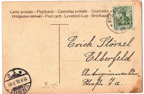 alte Ansichtskarte Leipzig gel. 1905