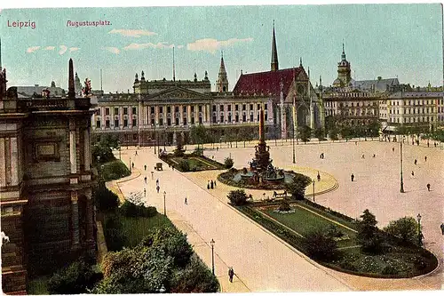 	alte Ansichtskarte Leipzig gel. 1907