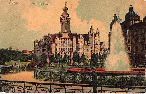 	alte Ansichtskarte Leipzig gel. 1906