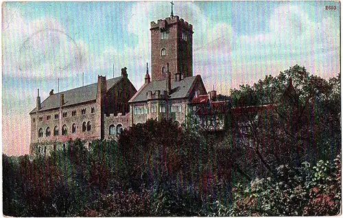 	alte Ansichtskarte Eisenach gel. 1909