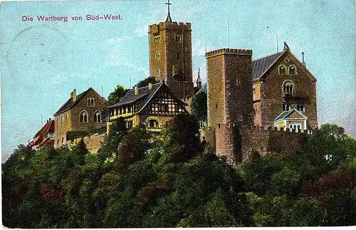 alte Ansichtskarte Eisenach gel. 1910