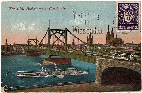 	alte Ansichtskarte Köln gel.1924