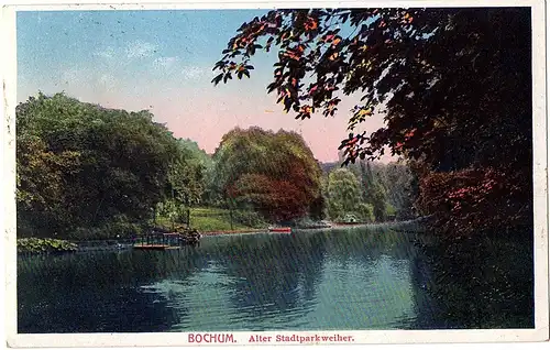 	alte Ansichtskarte Bochum gel.1922