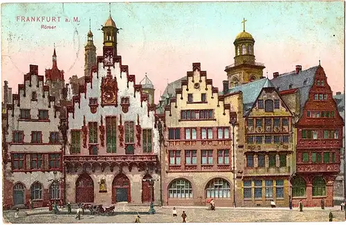 alte Ansichtskarte Frankfurt gel.1909