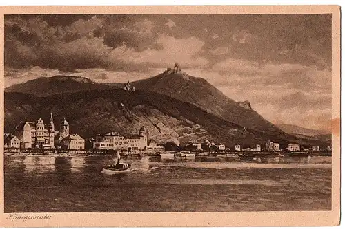alte Ansichtskarte Königswinter gel.1921