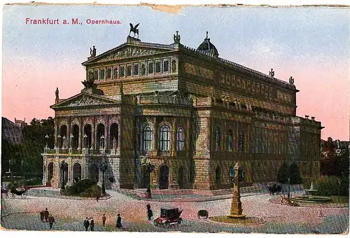 alte Ansichtskarte Frankfurt ungel.um 1920