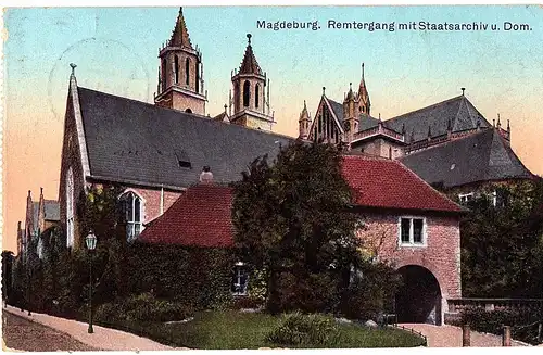 	alte Ansichtskarte Magdeburg gel.1911