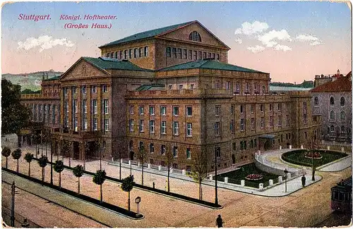 	alte Ansichtskarte Stuttgart gel.1915