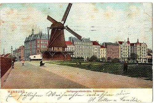 	alte Ansichtskarte Hamburg,gel.1908