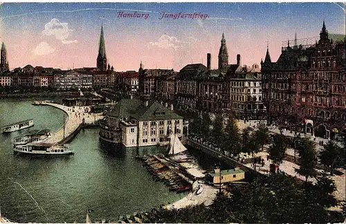 	alte Ansichtskarte Hamburg,ungel.um 1910