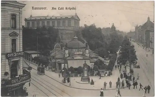 alte Ansichtskarte Hannover,gel.1913