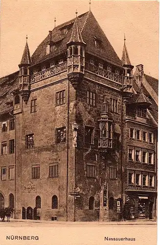 alte Ansichtskarte Nürnberg ,ungel.um 1910