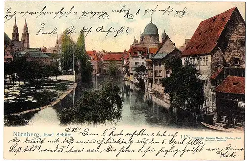 	alte Ansichtskarte Nürnberg ,gel.1904
