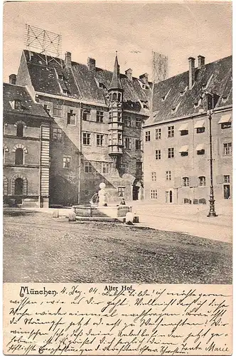 alte Ansichtskarte München ,gel.1904