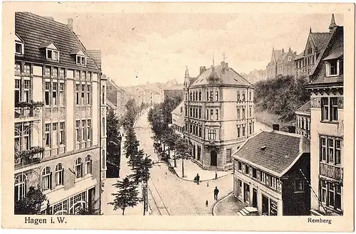 alte Ansichtskarte Hagen ,gel.1916