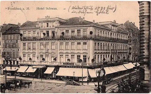 alte Ansichtskarte Frankfurt ,gel.1913