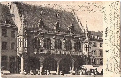 alte Ansichtskarte Freiburg ,gel.1904