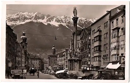 	alte Ansichtskarte Innsbruck gel. 1938