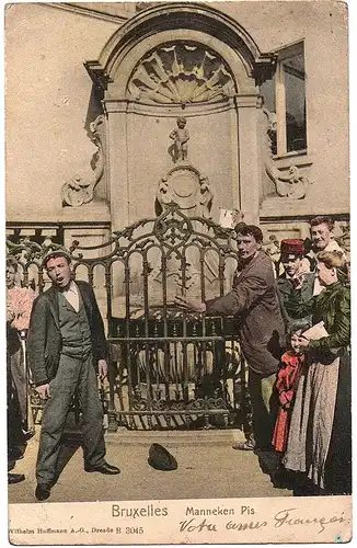 alte Ansichtskarte Brüssel ,gel. 1906