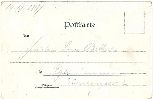alte Ansichtskarte Plauen,gel. 1897
