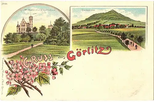 	alte Ansichtskarte Gruss aus Görlitz,ungel. um 1900