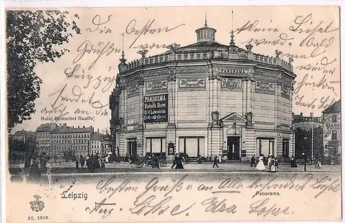 alte Ansichtskarte Leipzig gel. 1903