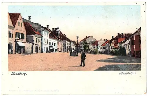 	alte Ansichtskarte Kindberg,ungel. um 1900