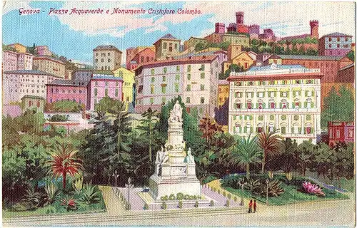 alte Ansichtskarte Genua,Genova ungel. vor 1910