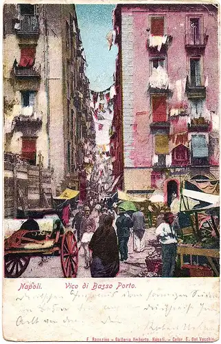	alte Ansichtskarte Neapel,Napoli gel.  1904