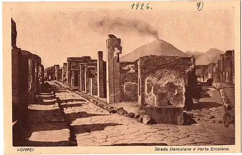 	alte Ansichtskarte Pompei ungel. vor 1945