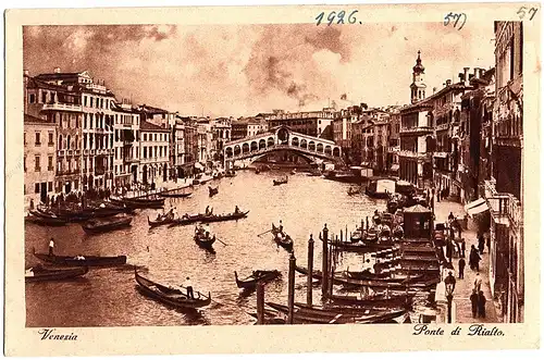 	alte Ansichtskarte Venedig,Venice ungel. vor 1945