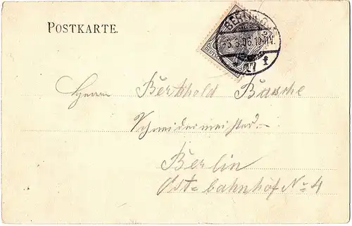 alte Ansichtskarte Binz auf Rügen gel.1906