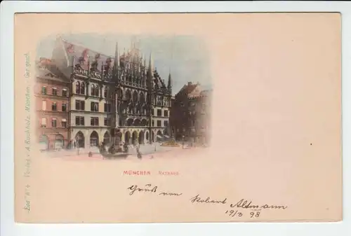 AK München Rathaus - gel. 1898