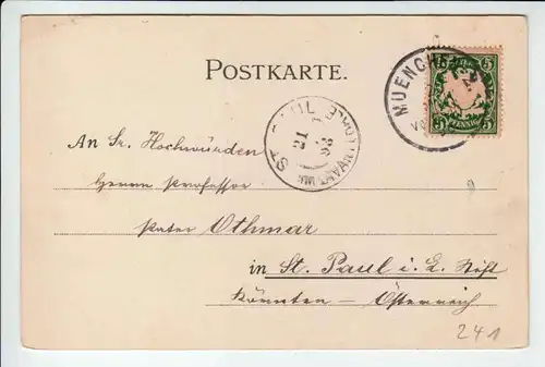 AK Farb Litho Gruß aus München gel. 1898