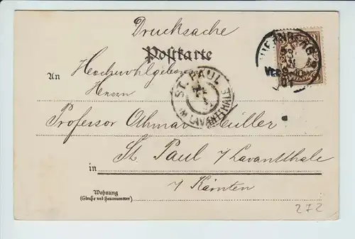 AK Nürnberg Bratwurstglöcklein Inneres gel. 1901