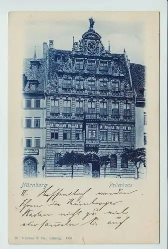 AK Nürnberg Pellerhaus gel. 1900