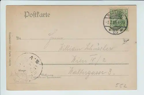 AK Berlin Lehrter Bahnhof Moltkebrücke gel. 1905