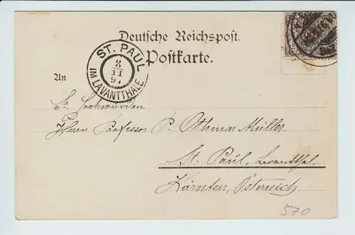 AK Gruss aus der sächsischen Schweiz Bastei Brücke gel. 1897 