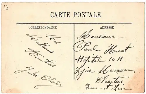 alte Ansichtskarte Marseille gel.1911?