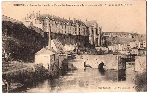 alte Ansichtskarte Thouars gel.1905