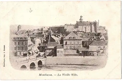 	alte Ansichtskarte Montlucon ungel.um 1900