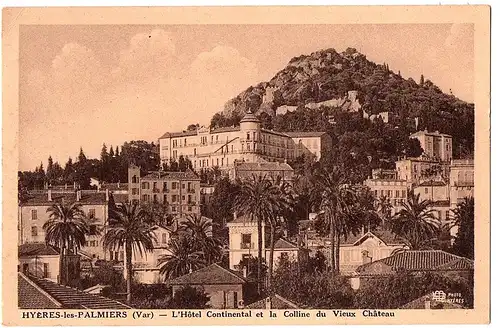 	alte Ansichtskarte Hyeres-les-Palmiers gel.1918