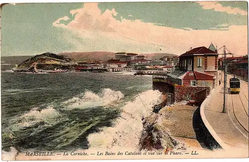 	alte Ansichtskarte Marseille gel.um 1920
