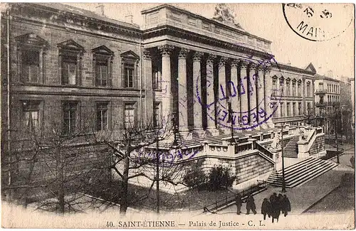 	alte Ansichtskarte Saint Etienne gel. um 1916