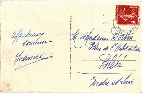	alte Ansichtskarte Annecy  gel. um 1920