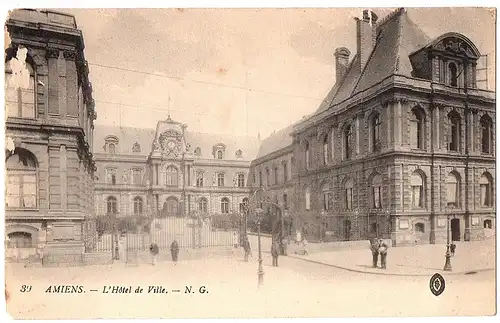 alte Ansichtskarte Amiens ungel. um 1910