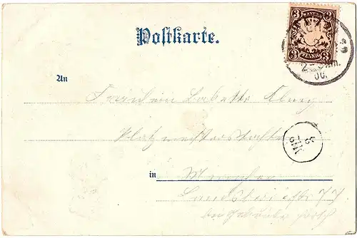 alte Ansichtskarte Gruss aus München gel. 1900
